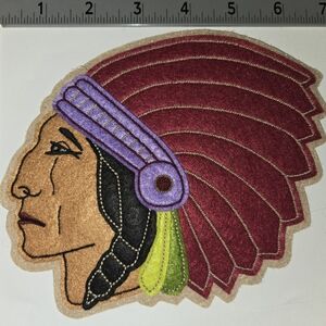 POLO RALPH LAUREN Embroidered Native American Chief Patch